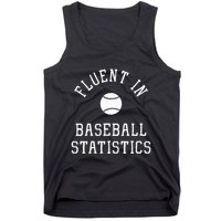 Sabermetric Fluent In Baseball Statistics Sport Data Analyst Tank Top