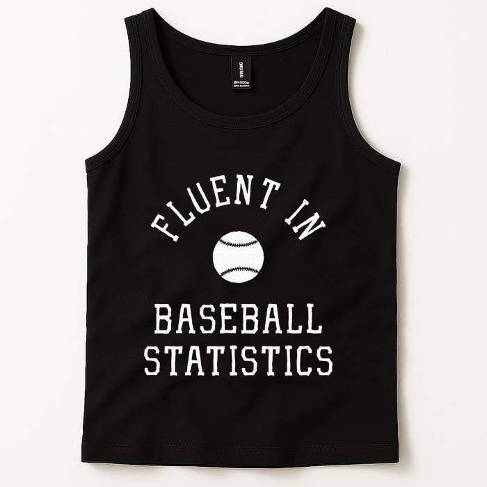 Sabermetric Fluent In Baseball Statistics Sport Data Analyst Tank Top