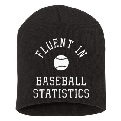 Sabermetric Fluent In Baseball Statistics Sport Data Analyst Short Acrylic Beanie