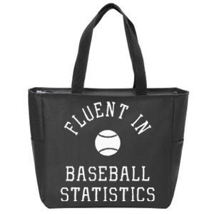 Sabermetric Fluent In Baseball Statistics Sport Data Analyst Zip Tote Bag