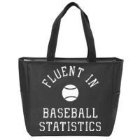 Sabermetric Fluent In Baseball Statistics Sport Data Analyst Zip Tote Bag