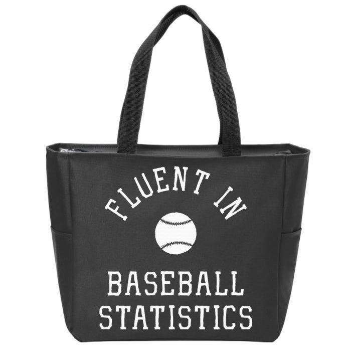 Sabermetric Fluent In Baseball Statistics Sport Data Analyst Zip Tote Bag