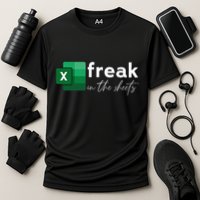 Spreadsheet Freak In The Sheets Accountant Cooling Performance Crew T-Shirt