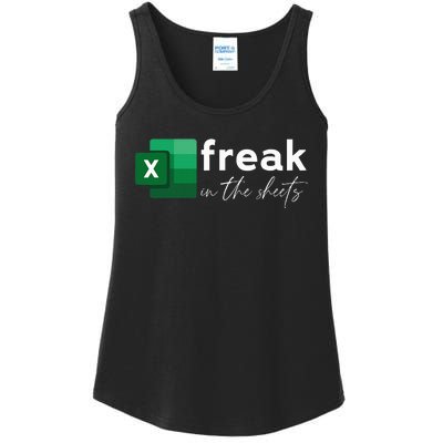 Spreadsheet Freak In The Sheets Accountant Ladies Essential Tank