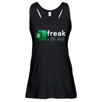 Spreadsheet Freak In The Sheets Accountant Ladies Essential Flowy Tank