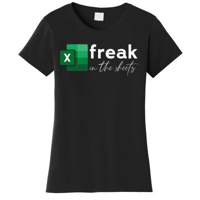 Spreadsheet Freak In The Sheets Accountant Women's T-Shirt