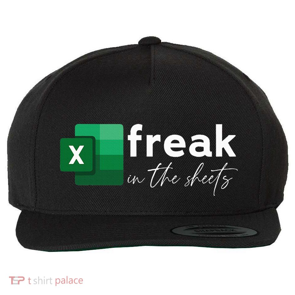 Spreadsheet Freak In The Sheets Accountant Wool Snapback Cap