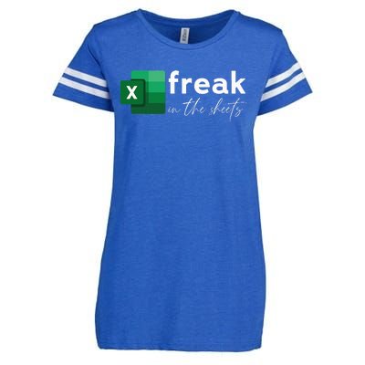 Spreadsheet Freak In The Sheets Accountant Enza Ladies Jersey Football T-Shirt