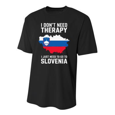 Slovenian Flag I Slovenia Flag I Vacation Slovenia Youth Performance Sprint T-Shirt