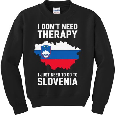 Slovenian Flag I Slovenia Flag I Vacation Slovenia Kids Sweatshirt