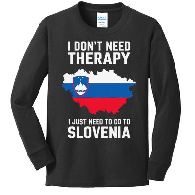 Slovenian Flag I Slovenia Flag I Vacation Slovenia Kids Long Sleeve Shirt