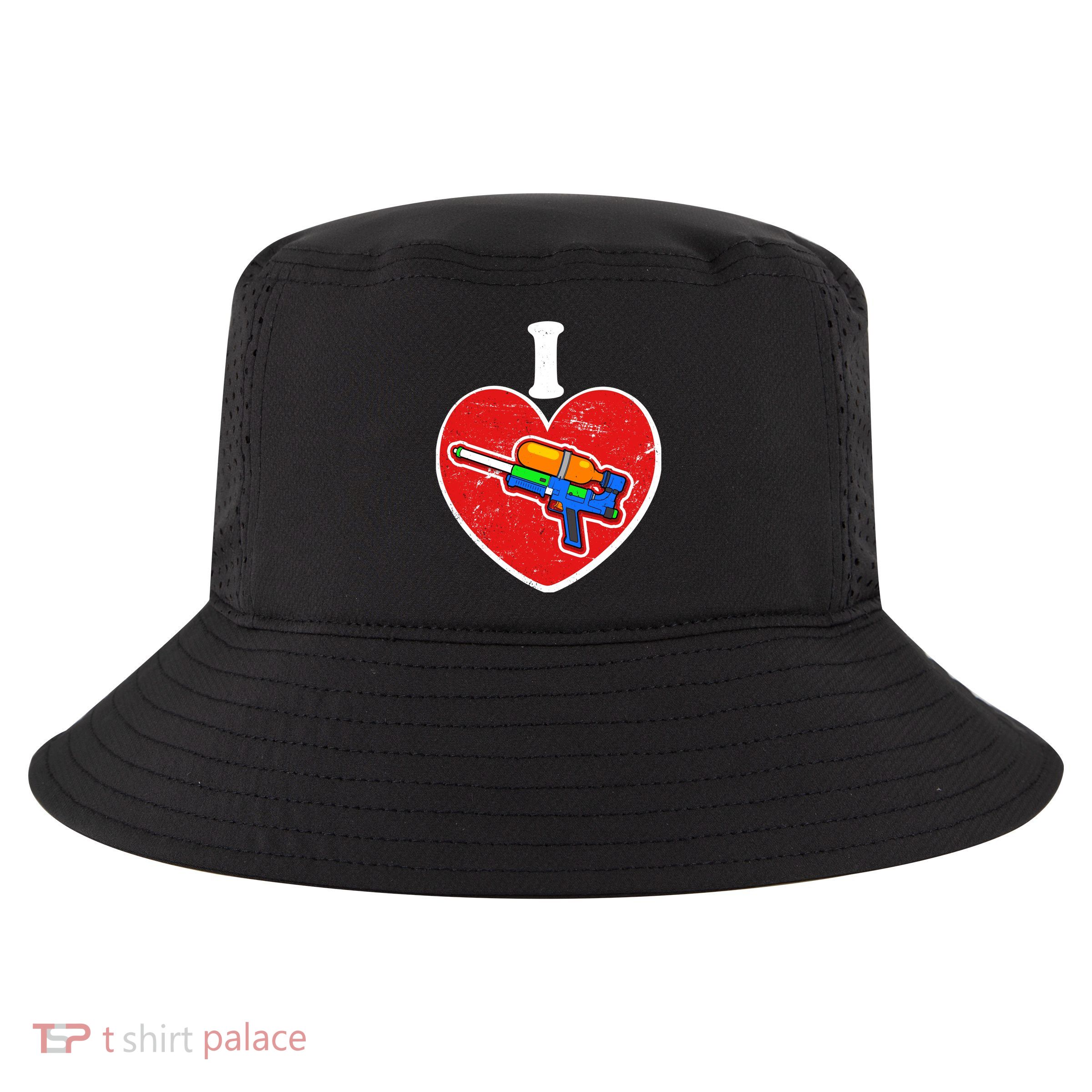 Summertime Fun I Love Super Soakers Water Guns Cool Comfort Performance Bucket Hat