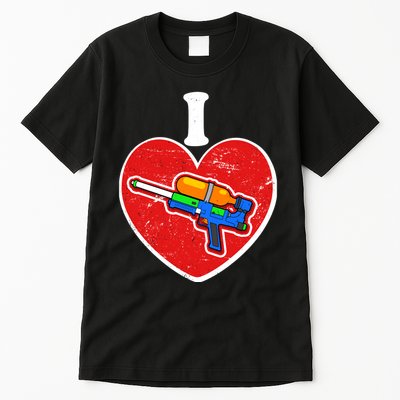 Summertime Fun I Love Super Soakers Water Guns Tall T-Shirt