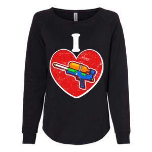 Summertime Fun I Love Super Soakers Water Guns Womens California Wash Sweatshirt