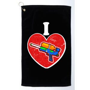 Summertime Fun I Love Super Soakers Water Guns Platinum Collection Golf Towel