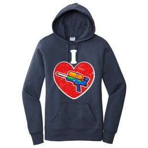 Summertime Fun I Love Super Soakers Water Guns Women's Pullover Hoodie