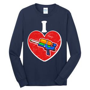 Summertime Fun I Love Super Soakers Water Guns Tall Long Sleeve T-Shirt