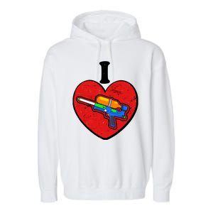 Summertime Fun I Love Super Soakers Water Guns Garment-Dyed Fleece Hoodie