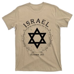 Support For Israel I Stand With Israel Jewish Nondistressed T-Shirt