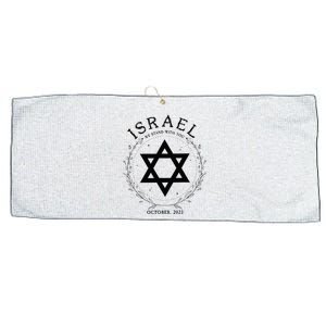 Support For Israel I Stand With Israel Jewish Nondistressed Large Microfiber Waffle Golf Towel