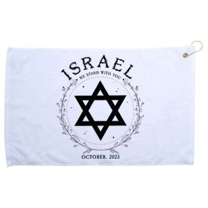 Support For Israel I Stand With Israel Jewish Nondistressed Grommeted Golf Towel