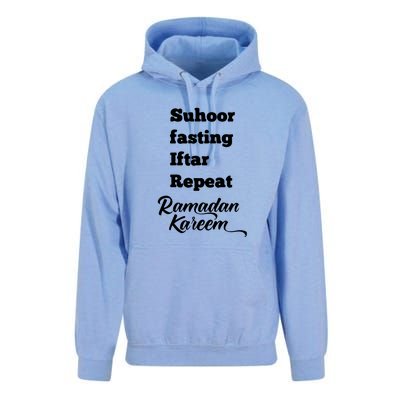 Suhoor Fasting Iftar Repeat Ramadan Kareem Gift For Ramadan Mubarak Unisex Surf Hoodie