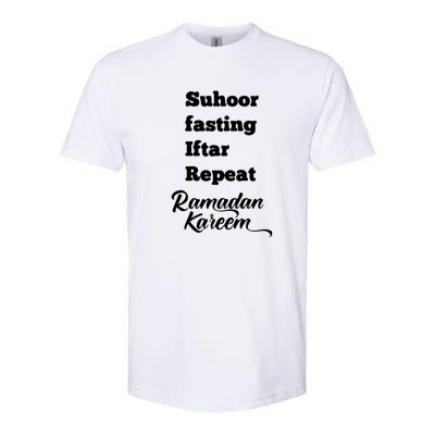 Suhoor Fasting Iftar Repeat Ramadan Kareem Gift For Ramadan Mubarak Softstyle CVC T-Shirt