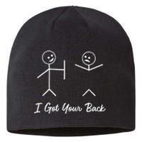 Stick Figures I Got Your Back Sustainable Beanie