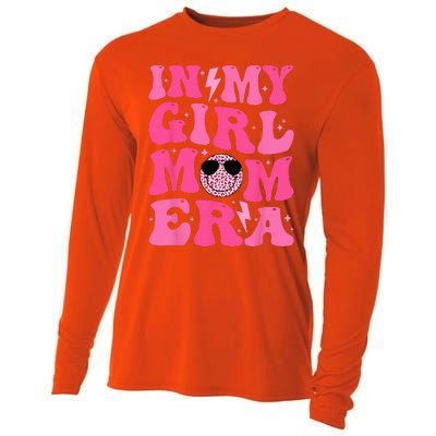 Smile Face In My Mom Era Groovy Mom Cooling Performance Long Sleeve Crew