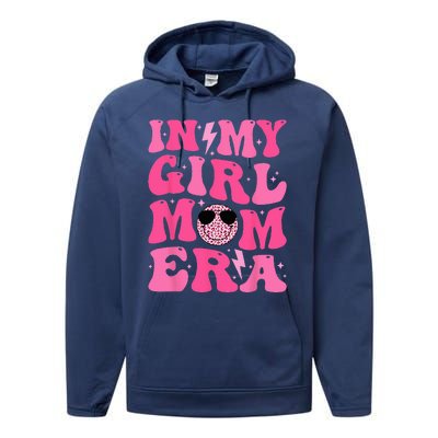 Smile Face In My Mom Era Groovy Mom Performance Fleece Hoodie