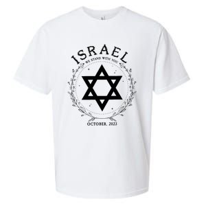 Support For Israel I Stand With Israel Jewish Non Distressed Sueded Cloud Jersey T-Shirt