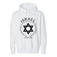 Support For Israel I Stand With Israel Jewish Non Distressed Garment-Dyed Fleece Hoodie