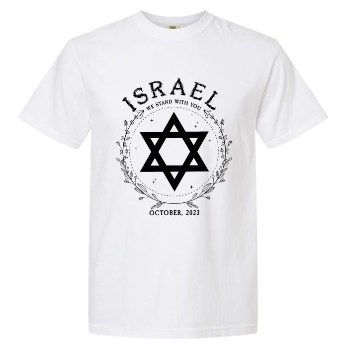 Support For Israel I Stand With Israel Jewish Non Distressed Garment-Dyed Heavyweight T-Shirt