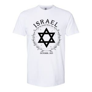 Support For Israel I Stand With Israel Jewish Non Distressed Softstyle CVC T-Shirt