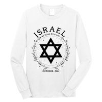 Support For Israel I Stand With Israel Jewish Non Distressed Long Sleeve Shirt