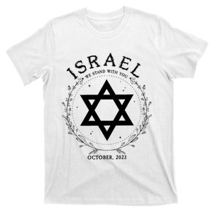 Support For Israel I Stand With Israel Jewish Non Distressed T-Shirt