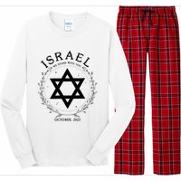 Support For Israel I Stand With Israel Jewish Non Distressed Long Sleeve Pajama Set