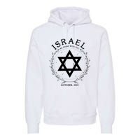 Support For Israel I Stand With Israel Jewish Non Distressed Premium Hoodie