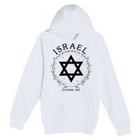 Support For Israel I Stand With Israel Jewish Non Distressed Premium Pullover Hoodie