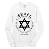 Support For Israel I Stand With Israel Jewish Non Distressed Tall Long Sleeve T-Shirt