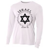 Support For Israel I Stand With Israel Jewish Non Distressed Cooling Performance Long Sleeve Crew