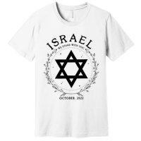 Support For Israel I Stand With Israel Jewish Non Distressed Premium T-Shirt