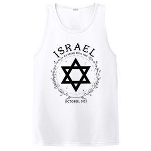 Support For Israel I Stand With Israel Jewish Non Distressed PosiCharge Competitor Tank