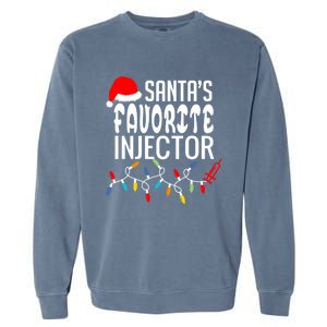 SantaS Favorite Injector Aesthetic Nurse Botox Injector Rn Gift Garment-Dyed Sweatshirt