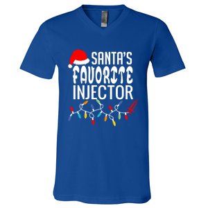 SantaS Favorite Injector Aesthetic Nurse Botox Injector Rn Gift V-Neck T-Shirt