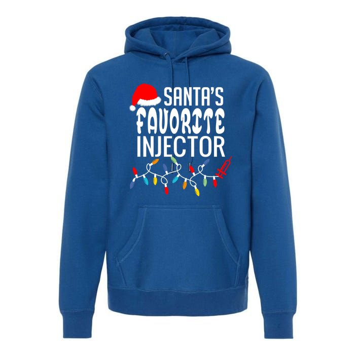 SantaS Favorite Injector Aesthetic Nurse Botox Injector Rn Gift Premium Hoodie