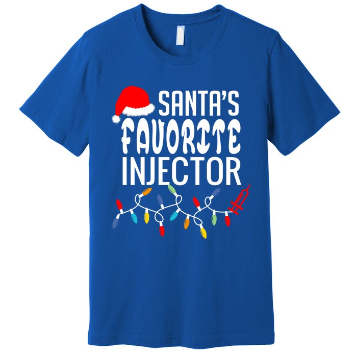 SantaS Favorite Injector Aesthetic Nurse Botox Injector Rn Gift Premium T-Shirt