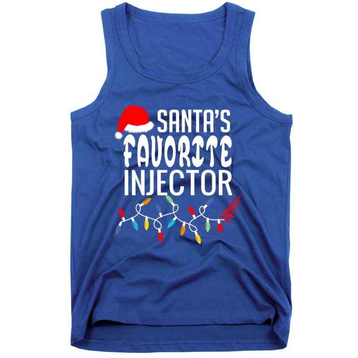 SantaS Favorite Injector Aesthetic Nurse Botox Injector Rn Gift Tank Top