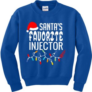 SantaS Favorite Injector Aesthetic Nurse Botox Injector Rn Gift Kids Sweatshirt