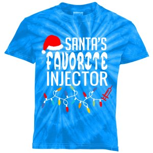 SantaS Favorite Injector Aesthetic Nurse Botox Injector Rn Gift Kids Tie-Dye T-Shirt